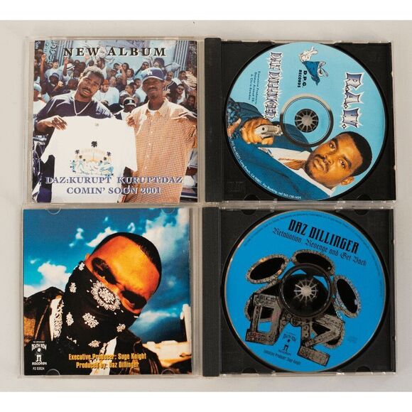 Lot of 2 Daz Dillinger CD's - R.A.W. / Retaliation, Revenge and Get Back - Rap - Picture 3 of 3